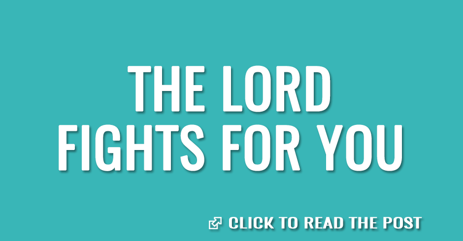 The Lord fights for you