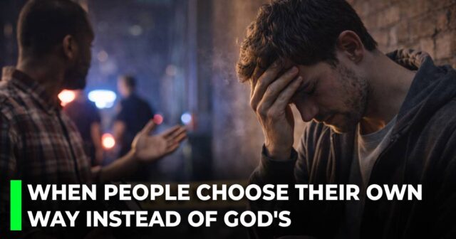 When people choose their own way instead of God's