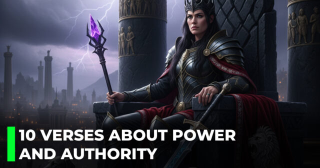 10 verses about power and authority